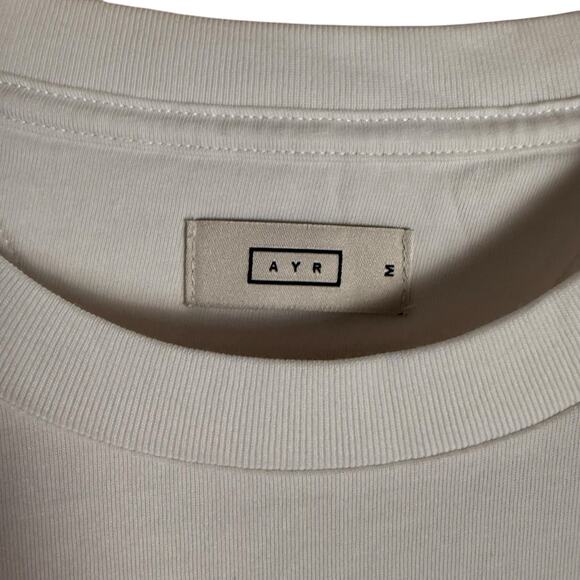 AYR The Big AYR White Short Sleeve Crewneck Graphic Dirt Bike Tee Size Medium - Picture 3 of 6